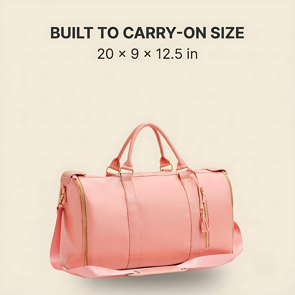 Carry-on size 20 x 9 x 12.5 inches