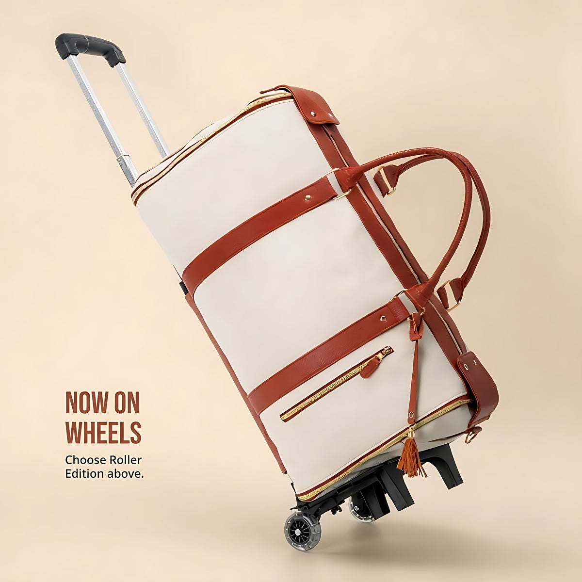 Luhxe Travel Bag 2.0 Roller Edition in Snow